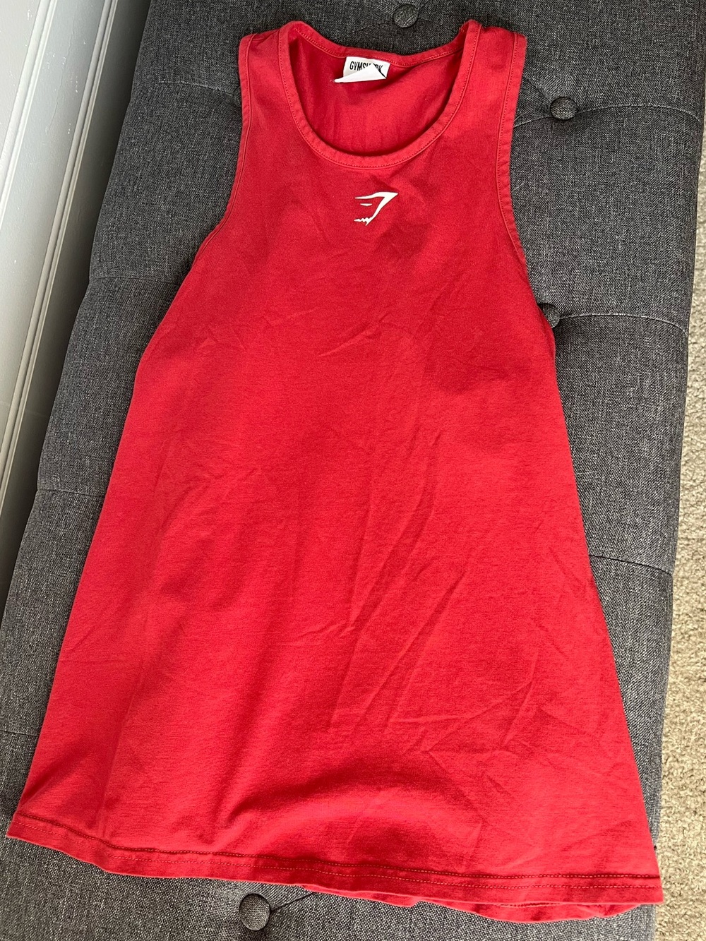 Gymshark Training Cotton Tank Top- Red